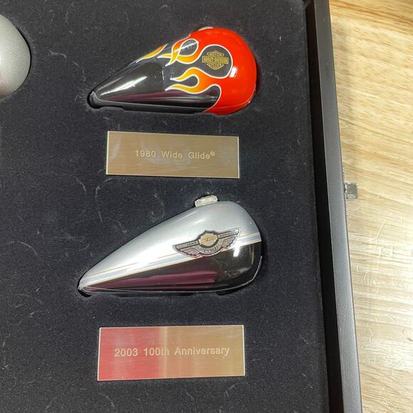 Harley Davidson Gas Tank Christmas Tree Ornaments 2004 New In Box - Picture 7 of 10